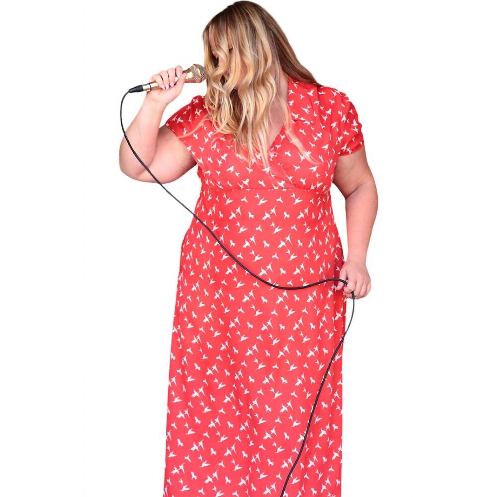 NEW SANTE GRACE vintage inspired dresses in persimmon